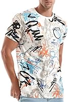 RONOMO Men's Fashion Printed Tee Top Casual Print T-Shirt