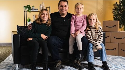 Amazon employees in Lachine, Quebec bring their kids to work